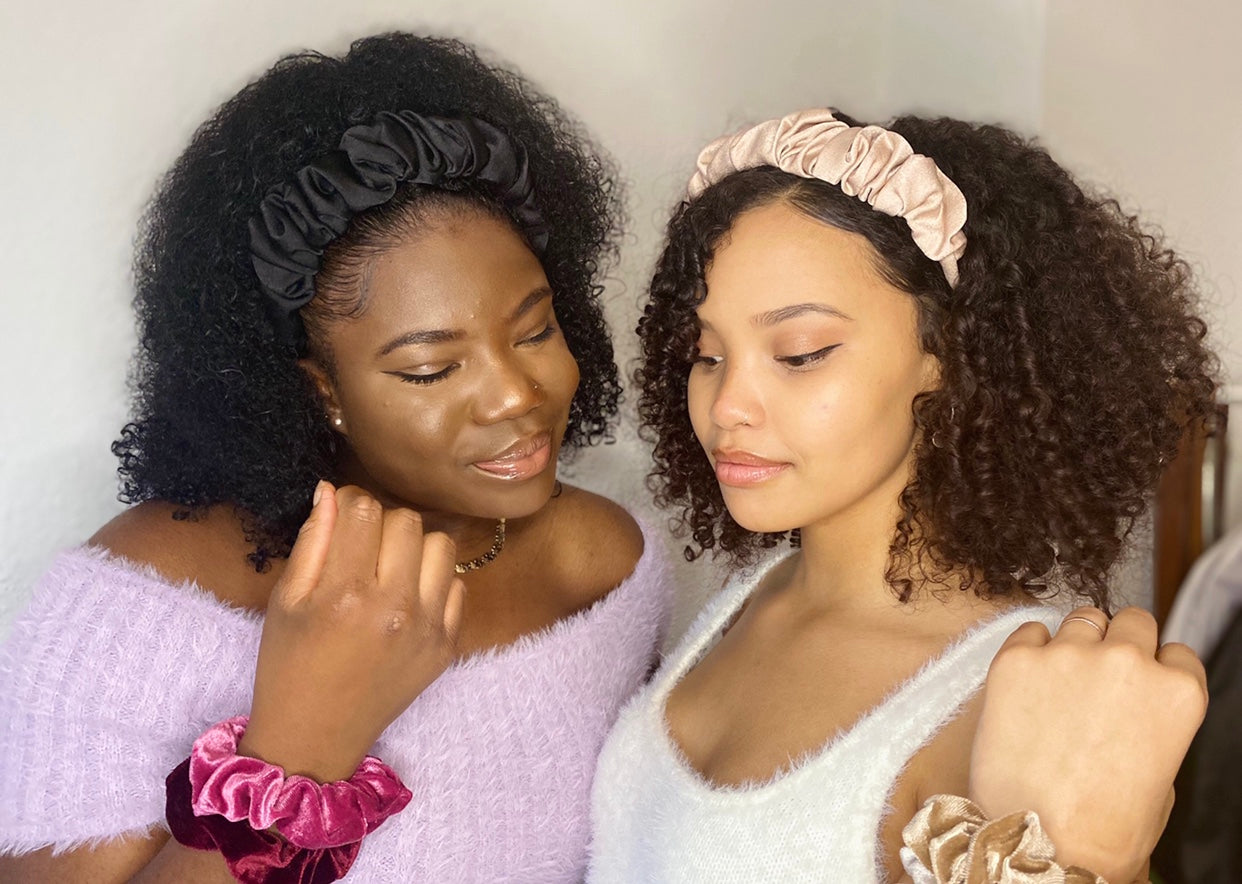 Satin Ruffle Headband