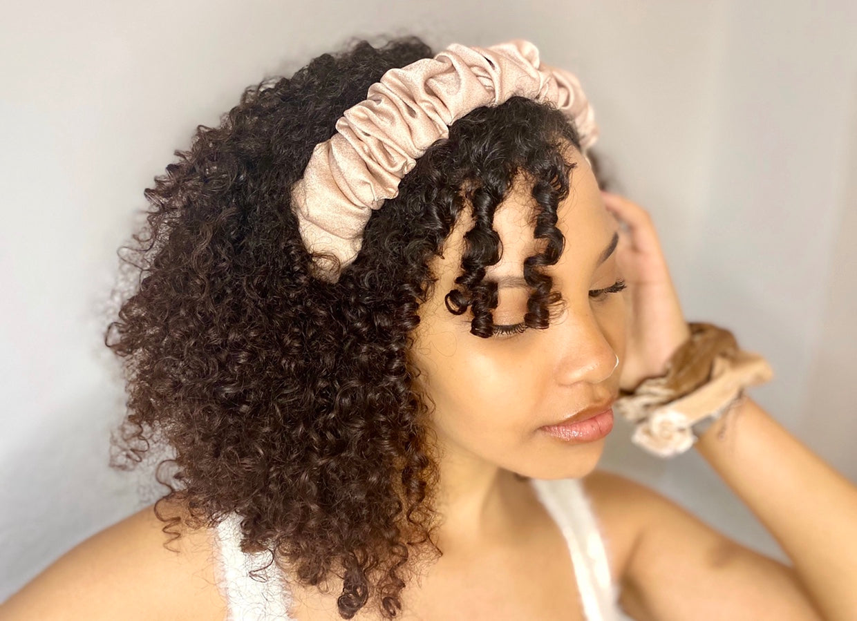 Satin Ruffle Headband