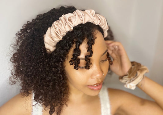 Satin Ruffle Headband