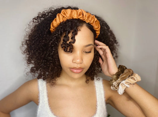 Satin Ruffle Headband