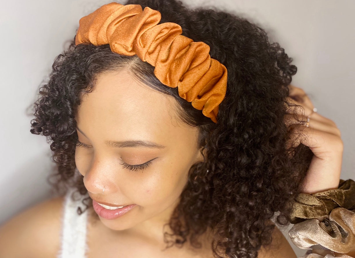 Satin Ruffle Headband