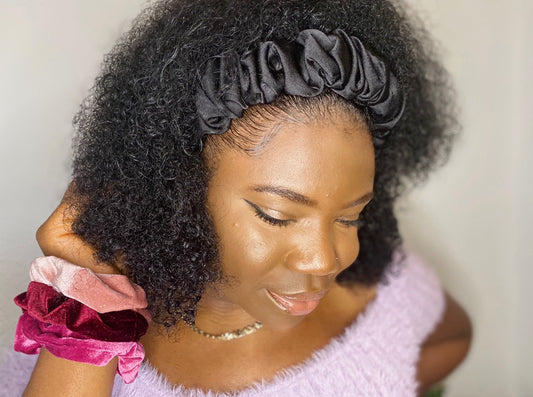 Satin Ruffle Headband