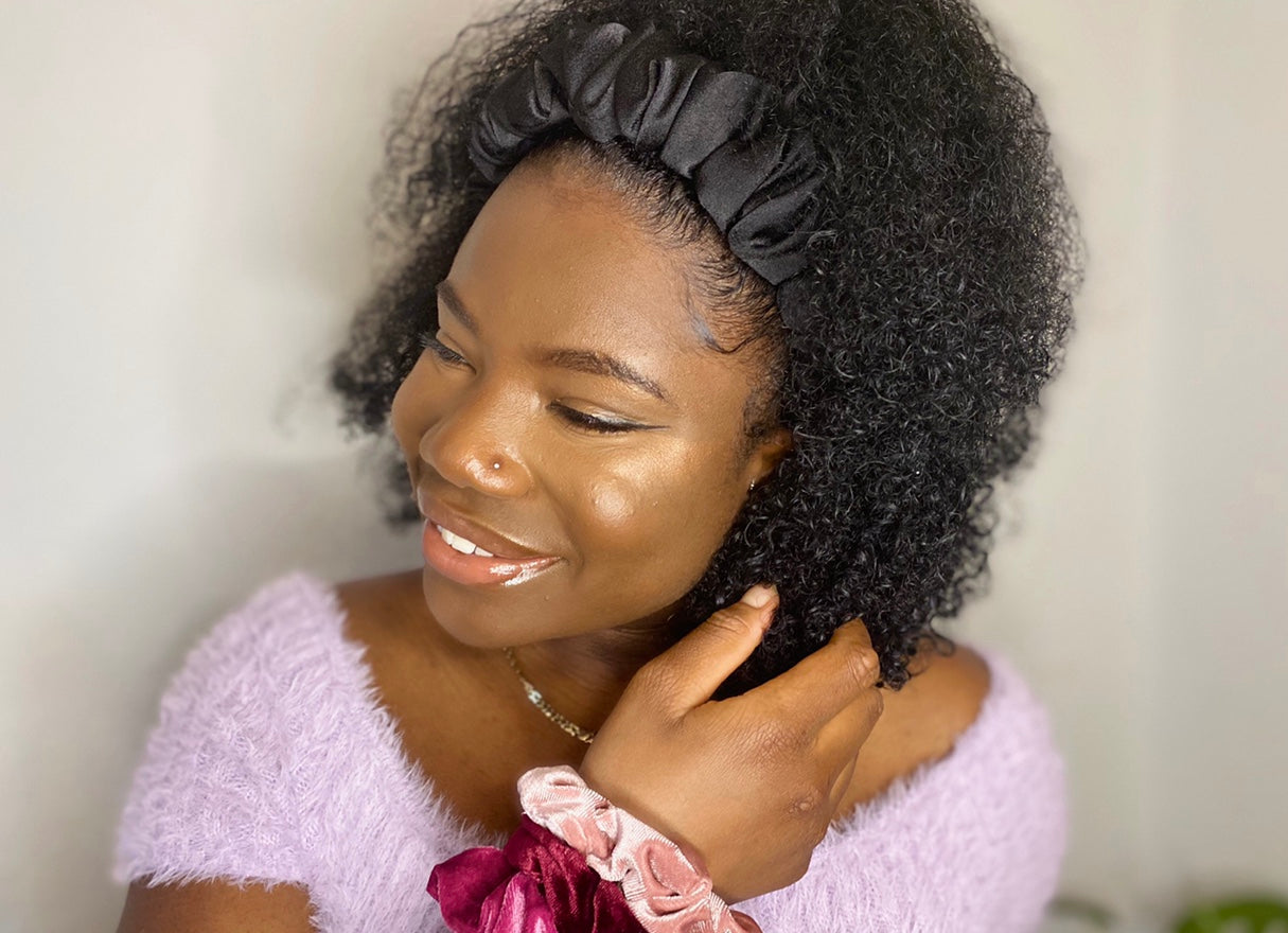 Satin Ruffle Headband